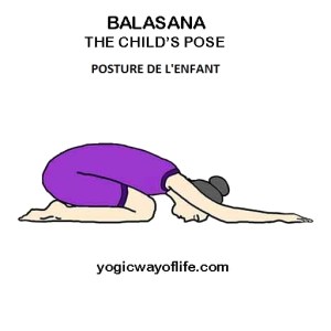 Balasana - la posture de l'enfant - the child pose